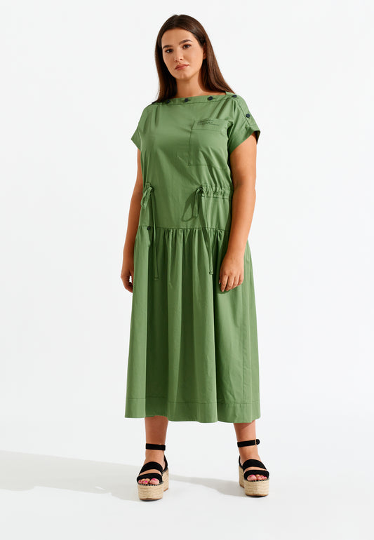 100% Cotton Adjustable Waistband Dress