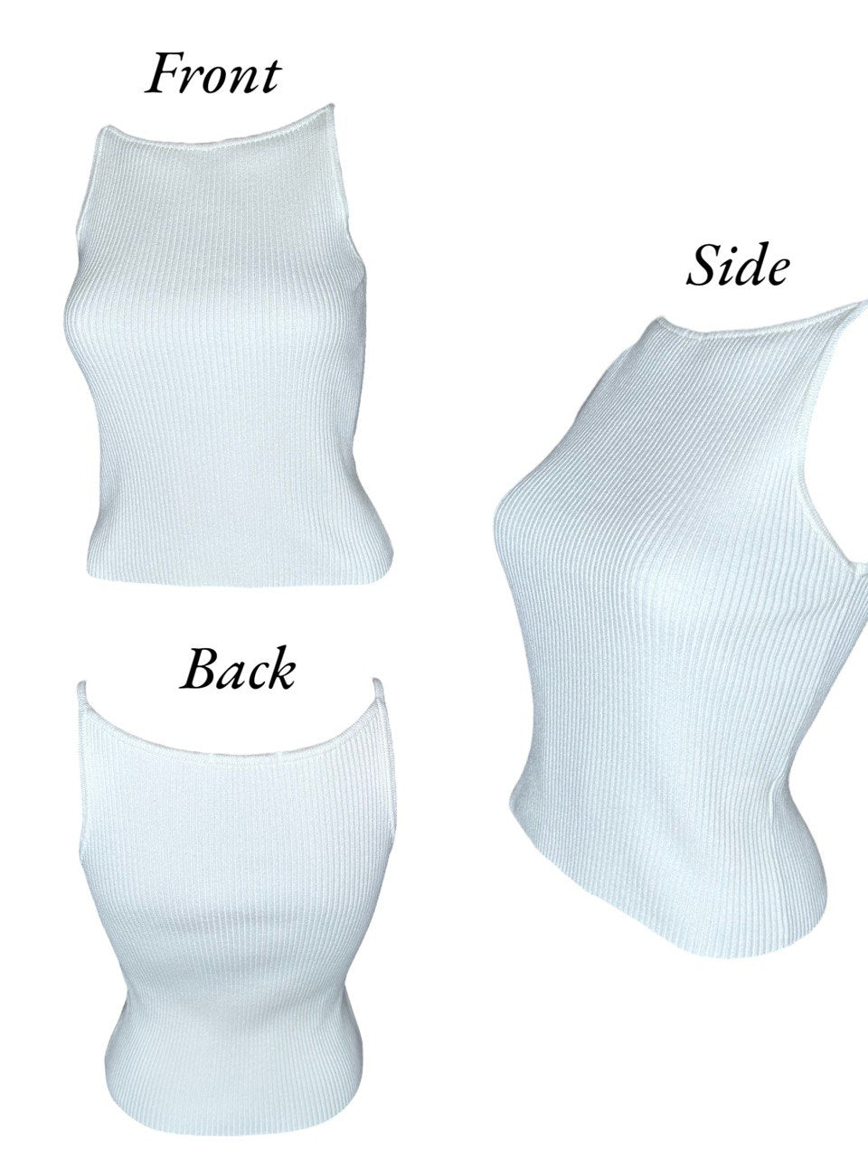 Knitted Square Cut Tank Top